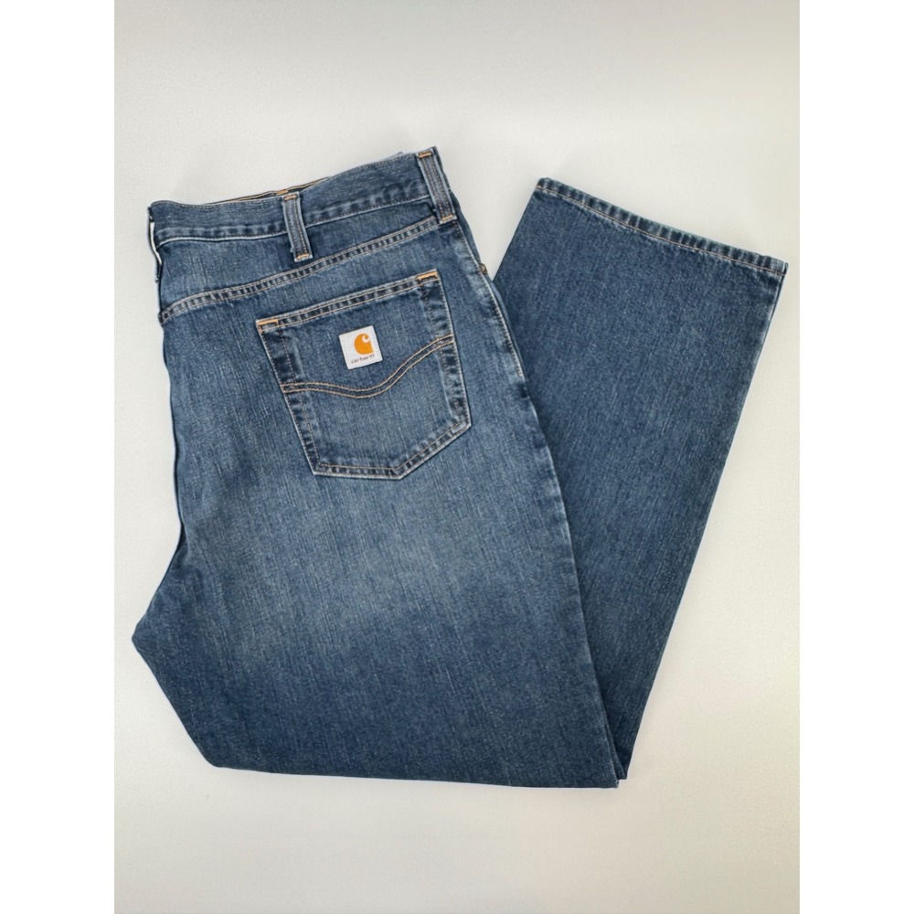 Carhartt Mens Relaxed Fit Straight Leg Blue Denim Jeans 101483-968 42x30